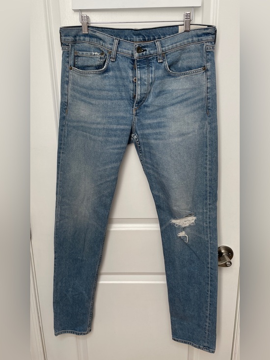 rag & bone Other - rag & bone size 34 fit2 slim Light Blue Distressed Jeans